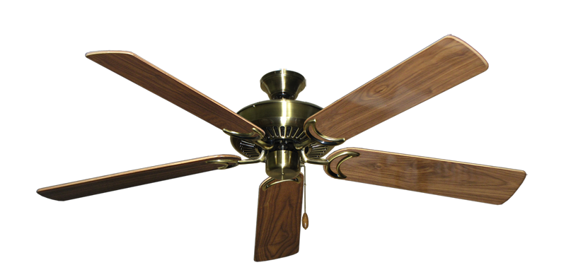 Picture of Riviera Antique Brass with 56" Walnut Gloss Blades