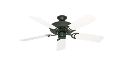 Riviera Oil Rubbed Bronze with 44" Outdoor Pure White Blades