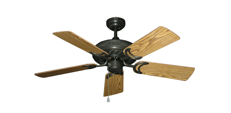 Atlantis Oil Rubbed Bronze with 44" Oak Gloss Blades