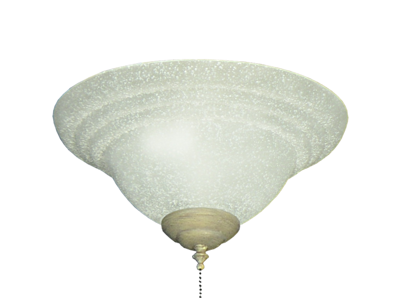 178 Textured White Glass Bowl Light