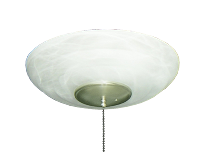 171 Large Bowl Light in Pure White Scavo Glass