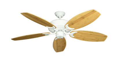 Raindance Pure White with 52" Oar Bamboo Brown Blades
