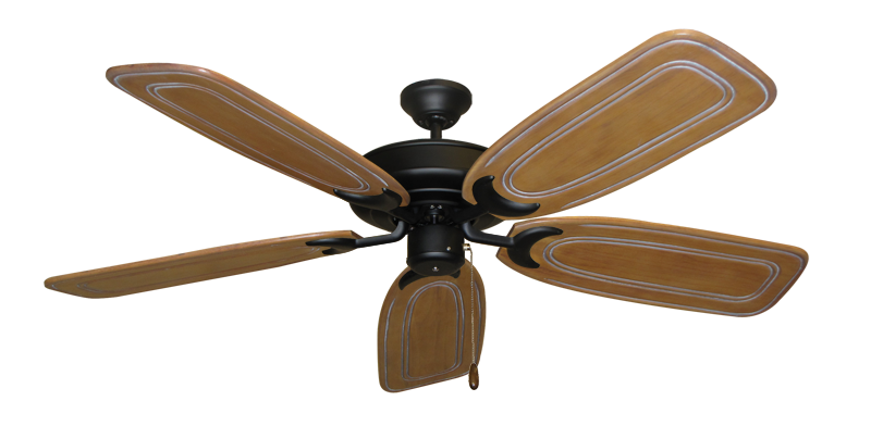 Raindance Matte Black with 58" Series 800 Arbor Pecan Blades