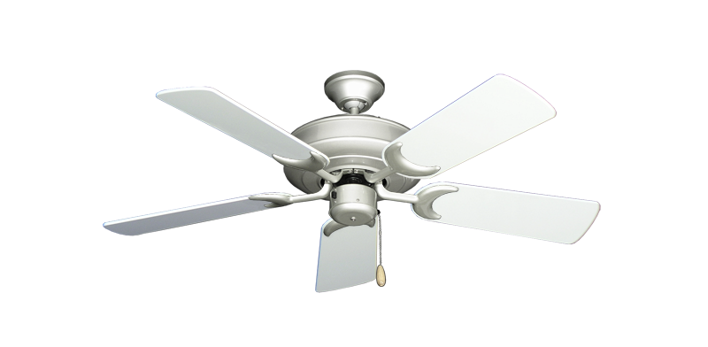 Raindance Ceiling Fan In Brushed Nickel With 44 Pure White