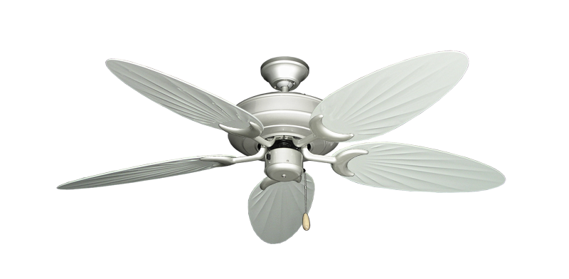 Raindance Ceiling Fan In Brushed Nickel With 52 Outdoor Palm Pure