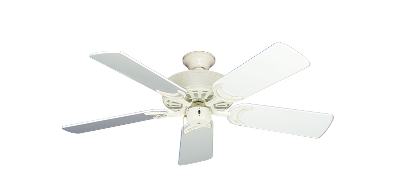 Dixie Belle Antique White with 44" Pure White Gloss Blades