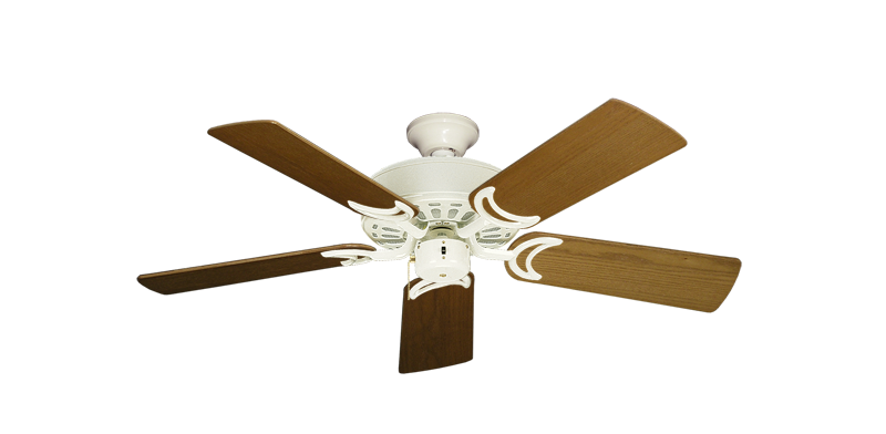 Dixie Belle Ceiling Fan In Antique White With 44 Light Oak