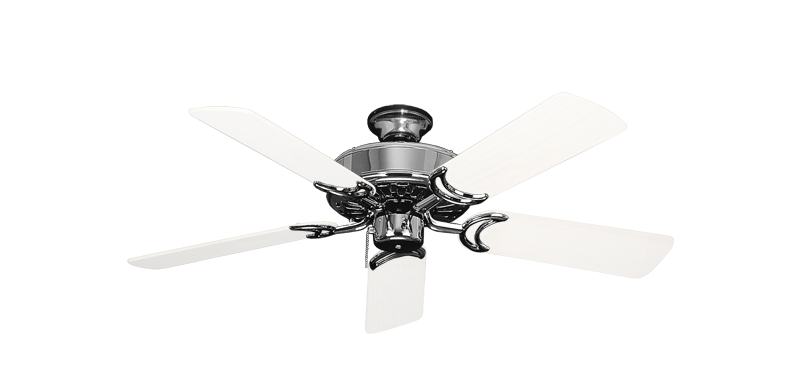 Dixie Belle Ceiling Fan In Chrome With 44 Outdoor Pure White