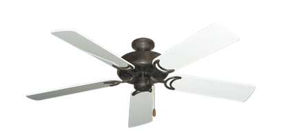 Dixie Belle Oil Rubbed Bronze with 52" Pure White Gloss Blades