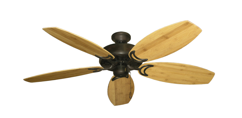 Dixie Belle Oil Rubbed Bronze with 52" Oar Bamboo Brown Blades