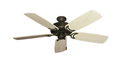 Dixie Belle Oil Rubbed Bronze with 52" Series 425 Arbor Whitewash Blades