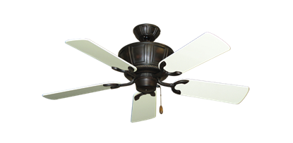 Centurion Oil Rubbed Bronze with 44" Antique White Gloss Blades