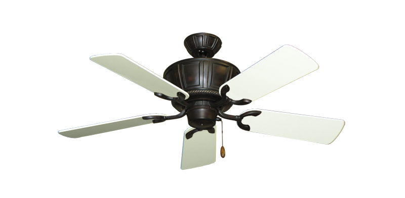 Centurion Oil Rubbed Bronze with 44" Antique White Gloss Blades