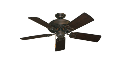 Renaissance Oil Rubbed Bronze with 44" Distressed Walnut Blades
