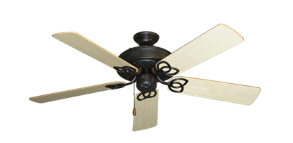 Renaissance Oil Rubbed Bronze with 52" Bleached Oak Gloss Blades