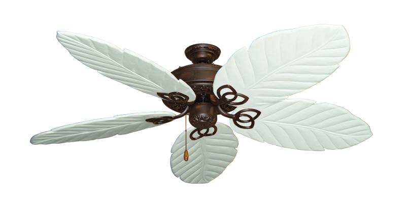 Renaissance Oil Rubbed Bronze with 58" Series 100 Arbor Pure White Blades