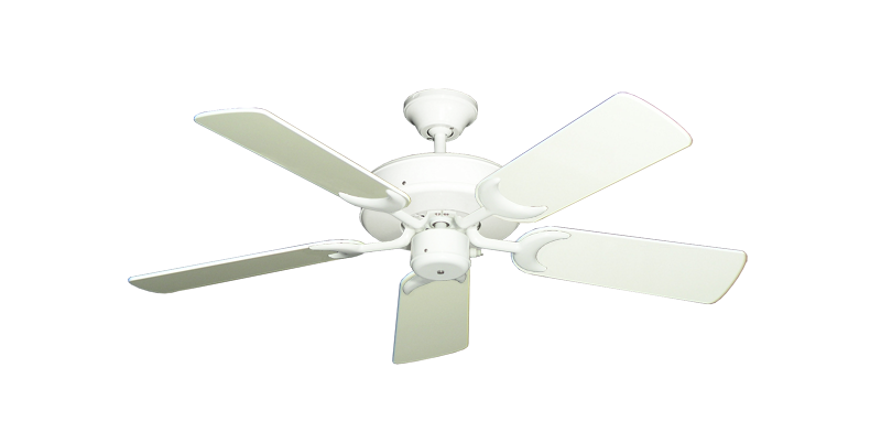 Patio Fan Pure White with 44" Antique White Gloss Blades
