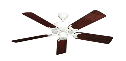 Patio Fan Pure White with 52" Cherrywood Gloss Blades
