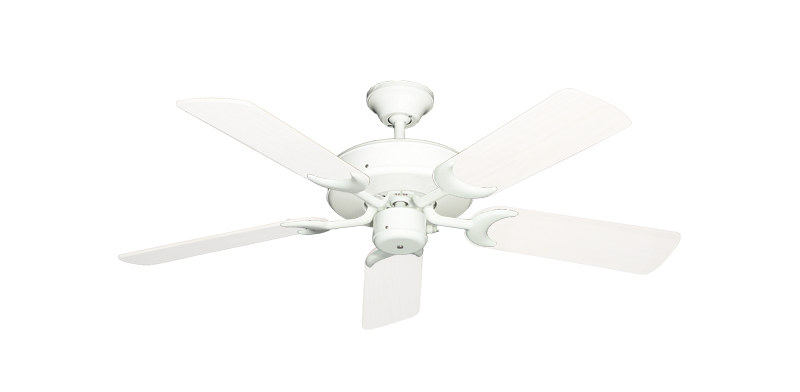Patio Fan Pure White with 44" Outdoor Pure White Blades