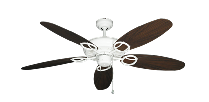 Trinidad Pure White with 52" Outdoor Leaf Oil Rubbed Bronze Blades