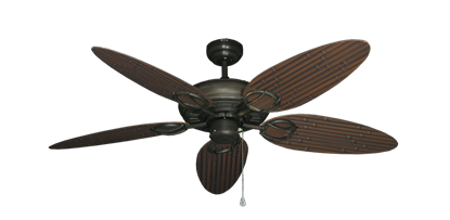Trinidad Oil Rubbed Bronze with 52" Outdoor Bamboo Oil Rubbed Bronze Blades