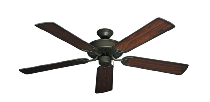 Bermuda Breeze V Oil Rubbed Bronze with 52" Burnt Cherry Blades