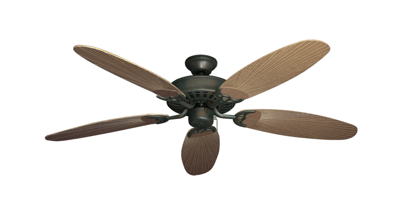 Bimini Breeze V Oil Rubbed Bronze with 52" Outdoor Leaf Tan Blades