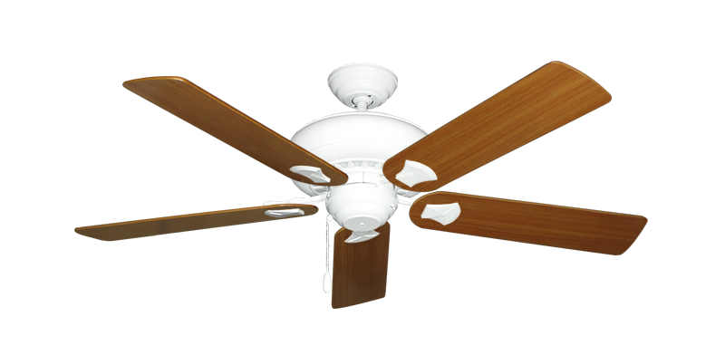 Tiara Pure White with 52" Teak Blades