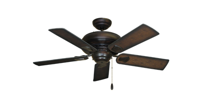 Tiara Oil Rubbed Bronze with 44" Distressed Hickory Blades