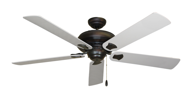 Tiara Ceiling Fan In Oil Rubbed Bronze With 60 Pure White