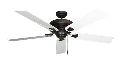 Tiara Oil Rubbed Bronze with 60" Pure White Gloss Blades