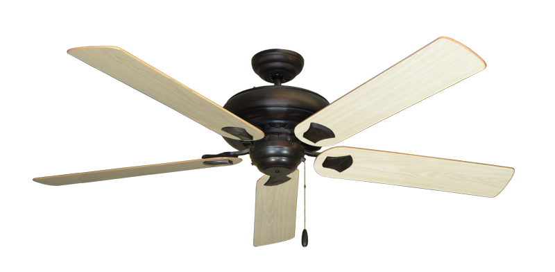 Tiara Oil Rubbed Bronze with 60" Bleached Oak Gloss Blades