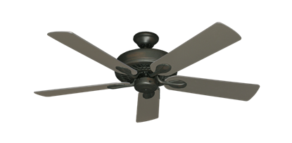 Meridian Oil Rubbed Bronze with 52" Satin Steel (painted) Blades