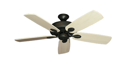 Meridian Oil Rubbed Bronze with 52" Series 710 Arbor Whitewash Blades