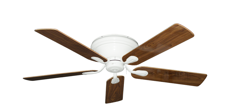 Stratus Pure White with 52" Walnut Gloss Blades