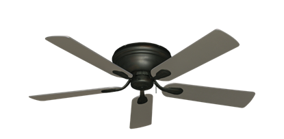 Stratus Oil Rubbed Bronze with 52" Satin Steel (painted) Blades
