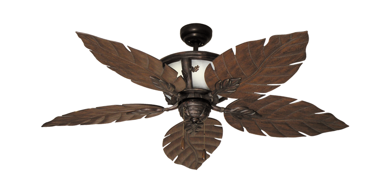 52" Venetian Lighted Ceiling Fan in Oil Rubbed Bronze