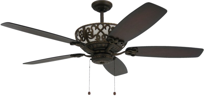 Rubbed Bronze Uplight Ceiling Fan, Victorian Style Ceiling Fans
