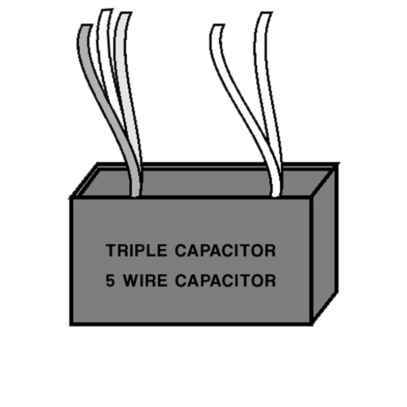 Triple Capacitor - Five Wire