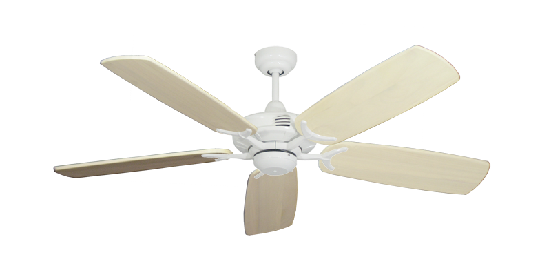 Coastal Air Pure White with 52" Series 425 Arbor Whitewash Blades