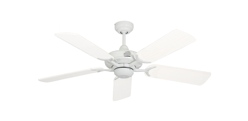 Coastal Air Pure White with 44" Outdoor Pure White Blades
