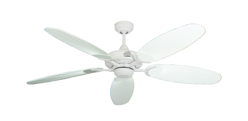 Coastal Air Pure White with 52" Outdoor Leaf Pure White Blades