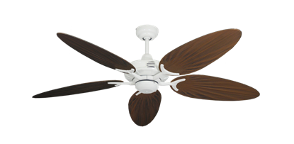 Coastal Air Pure White with 52" Outdoor Palm Oil Rubbed Bronze Blades