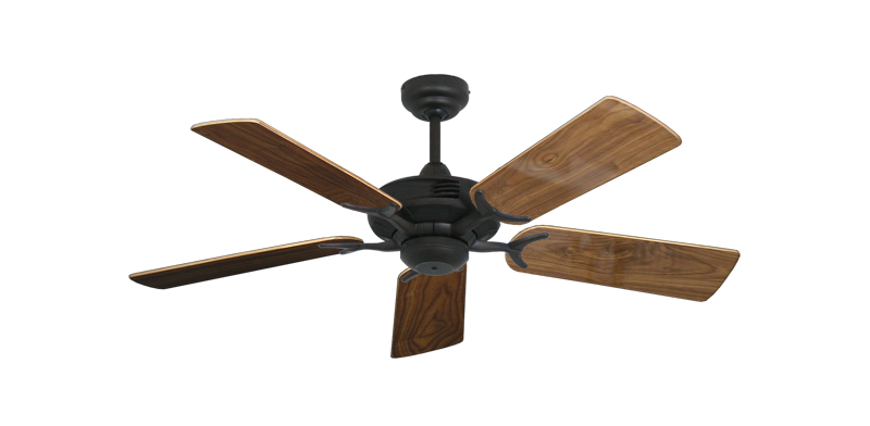 Coastal Air Oil Rubbed Bronze with 44" Walnut Gloss Blades