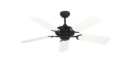 Coastal Air Oil Rubbed Bronze with 44" Outdoor Pure White Blades