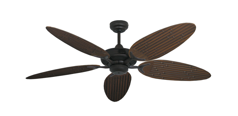 Coastal Air Oil Rubbed Bronze with 52" Outdoor Bamboo Oil Rubbed Bronze Blades