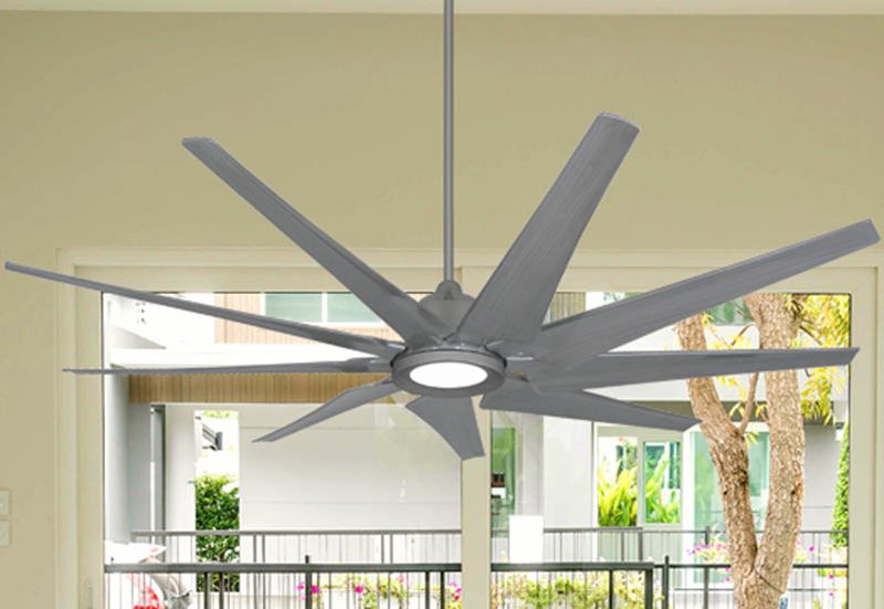 Liberator 72 In Indoor Outdoor Brushed, 72 Ceiling Fan With Light