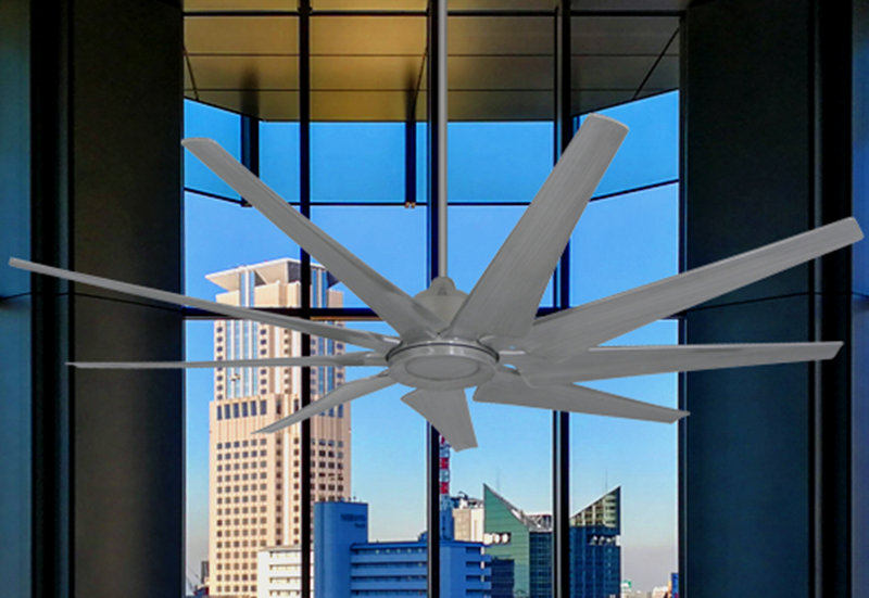 Liberator 82 in. WiFi Enabled Indoor/Outdoor Brushed Nickel Ceiling Fan
