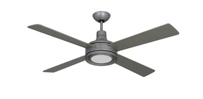 Quantum II 52 in. Brushed Nickel BN-1 Ceiling Fan w/ LED Light and Remote