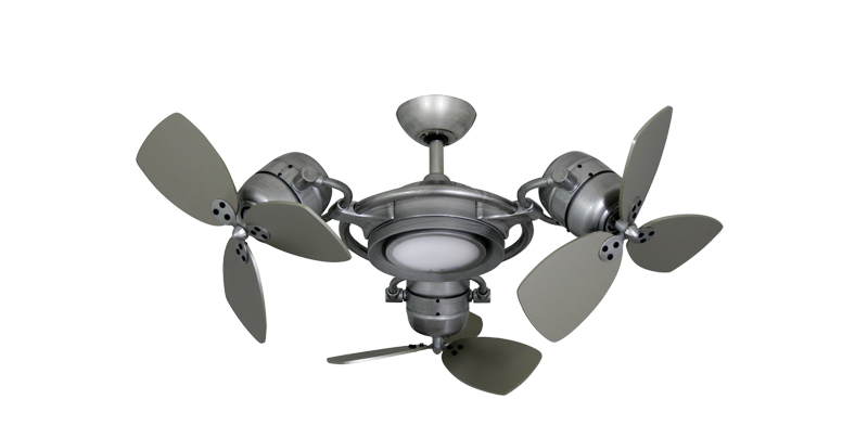 Tristar Ii 3x 18 In Brushed Nickel Triple Ceiling Fan And Led Light With Remote Dan S City Fans Parts Accessories - Ceiling Fans With Lights And Remote Brushed Nickel